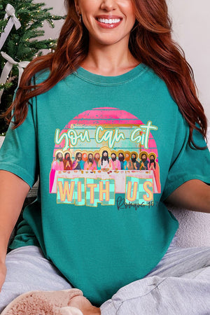 You Can Sit With Us Comfort Colors Adult Ring - Spun Cotton Tee - Wholesale Accessory Market