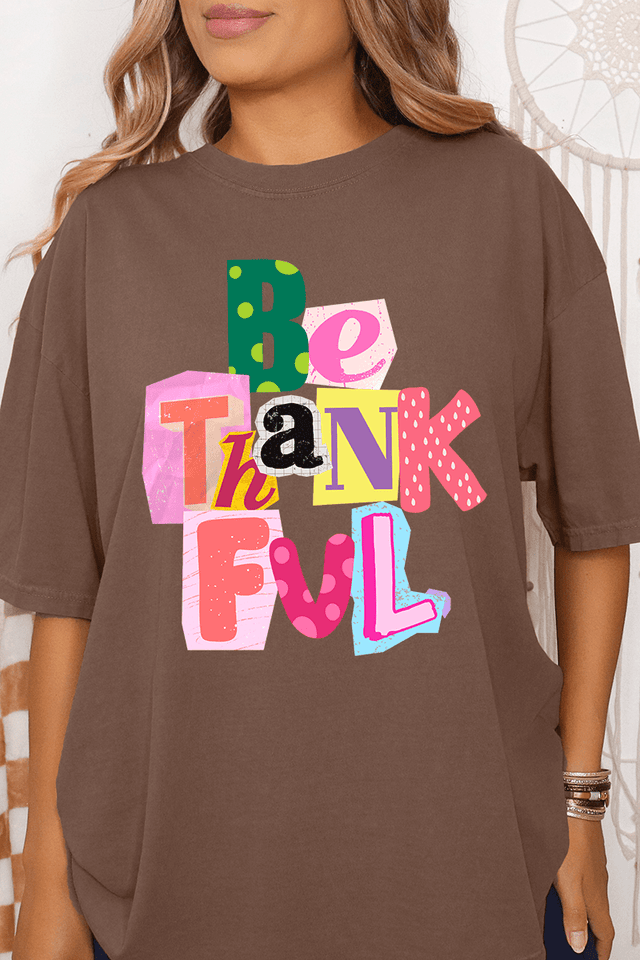 Bold Be Thankful Comfort Colors Adult Ring - Spun Cotton Tee - Wholesale Accessory Market