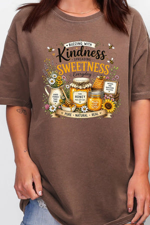 Buzzing With Kindness Comfort Colors Adult Ring-Spun Cotton Tee - Wholesale Accessory Market