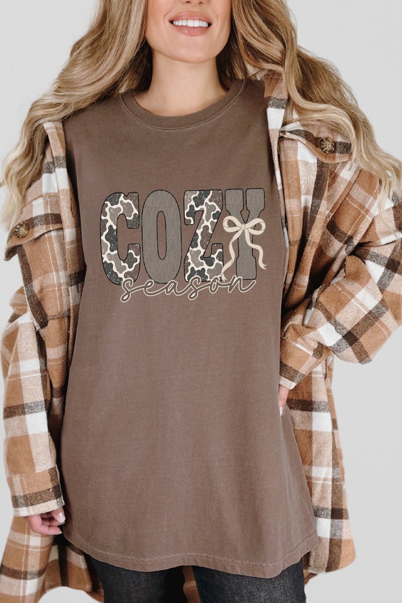 Camo Cozy Season Comfort Colors Adult Ring-Spun Cotton Tee - Wholesale Accessory Market