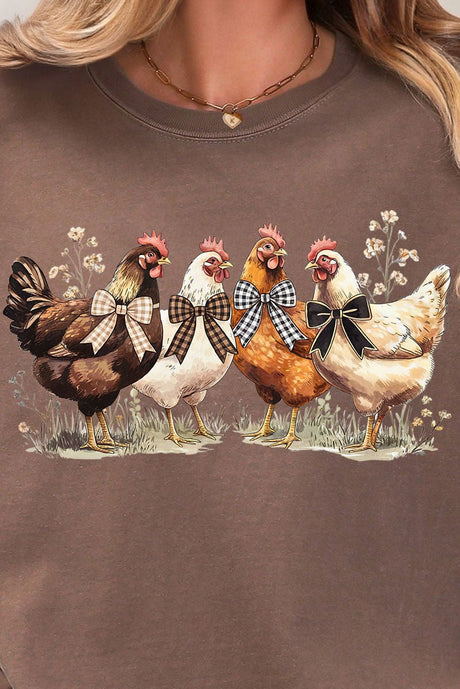 Coquette Chickens Comfort Colors Adult Ring - Spun Cotton Tee - Wholesale Accessory Market