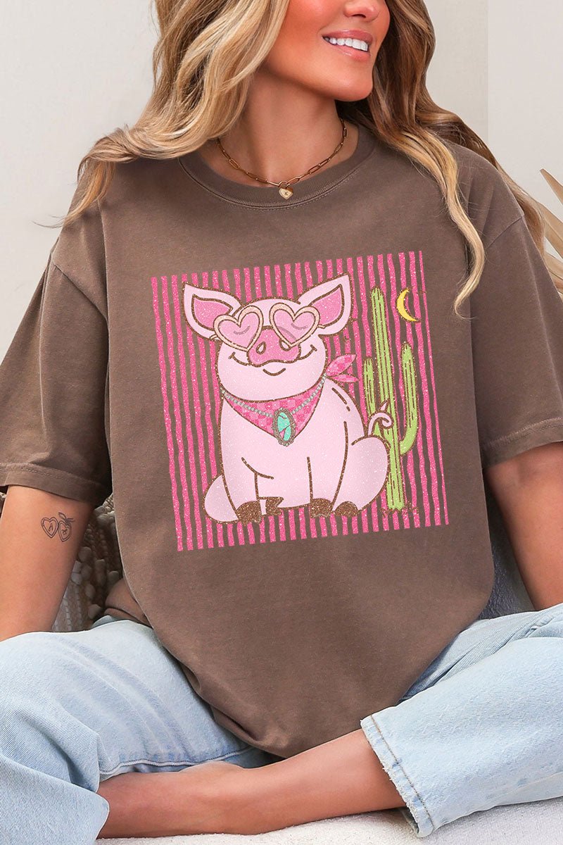 Desert Diva Piggy Comfort Colors Adult Ring - Spun Cotton Tee - Wholesale Accessory Market