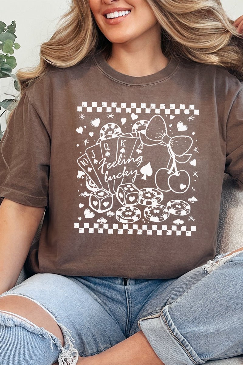 Hearts Feeling Lucky Comfort Colors Adult Ring - Spun Cotton Tee - Wholesale Accessory Market