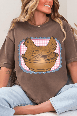 Hen & Home Comfort Colors Adult Ring - Spun Cotton Tee - Wholesale Accessory Market