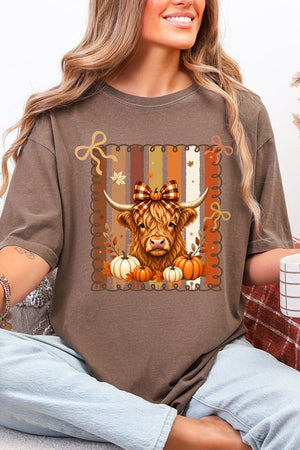 Highland In Autumn Comfort Colors Adult Ring-Spun Cotton Tee - Wholesale Accessory Market