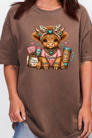 Mama Raising The Herd Comfort Colors Adult Ring-Spun Cotton Tee - Wholesale Accessory Market