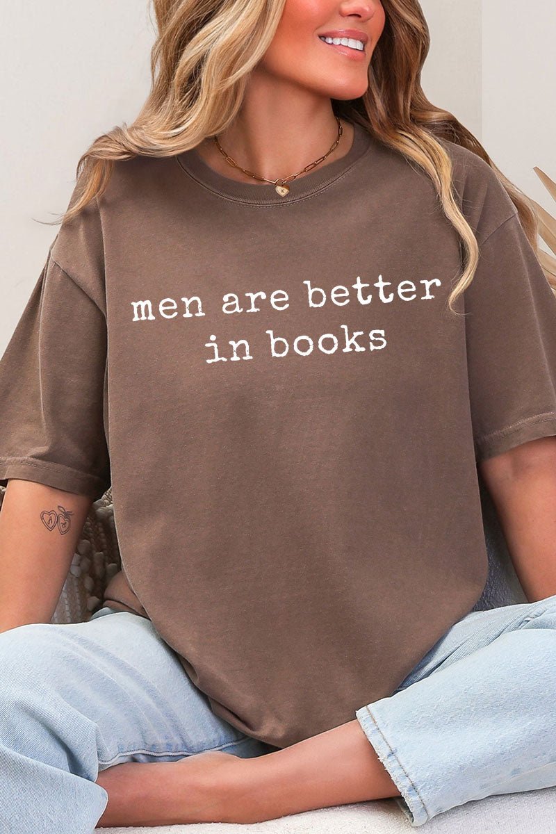 Men Are Better In Books Comfort Colors Adult Ring - Spun Cotton Tee - Wholesale Accessory Market