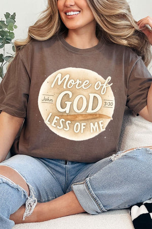 More Of God Less Of Me Comfort Colors Adult Ring - Spun Cotton Tee - Wholesale Accessory Market
