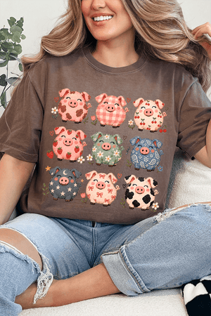 Piggy Crew Comfort Colors Adult Ring-Spun Cotton Tee - Wholesale Accessory Market