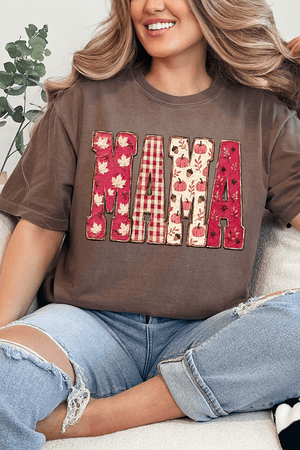 Pink Maplewood Mama Comfort Colors Adult Ring-Spun Cotton Tee - Wholesale Accessory Market