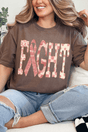 Pink Patterned Fight Comfort Colors Adult Ring-Spun Cotton Tee - Wholesale Accessory Market