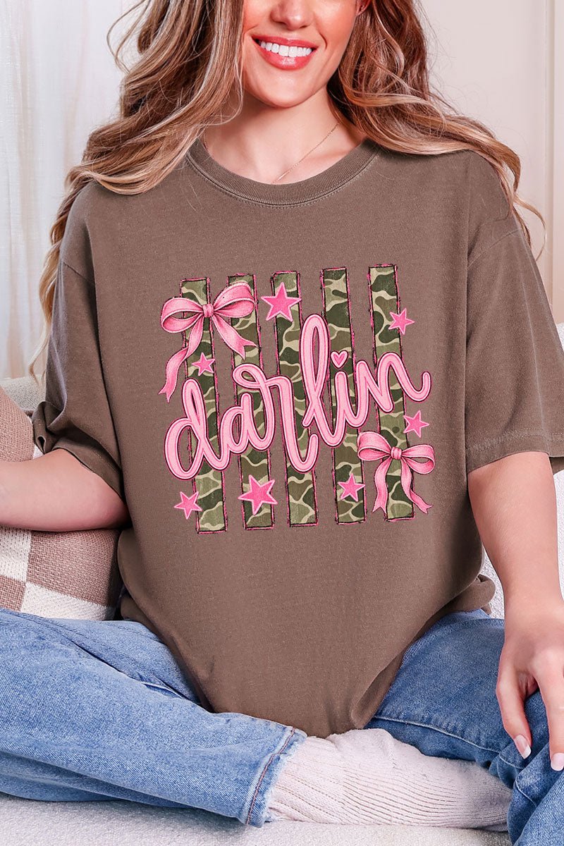 Pink Southern Darlin Comfort Colors Adult Ring-Spun Cotton Tee - Wholesale Accessory Market