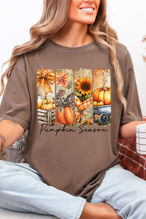 Pumpkin Season Collage Comfort Colors Adult Ring-Spun Cotton Tee - Wholesale Accessory Market