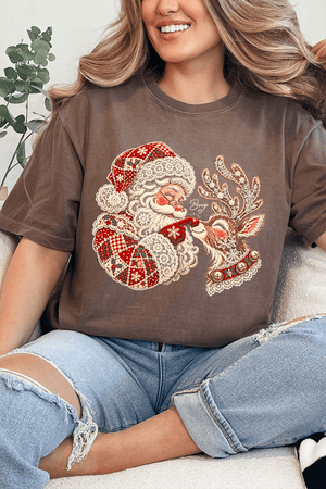 Santa's Christmas Boop Comfort Colors Adult Ring-Spun Cotton Tee - Wholesale Accessory Market