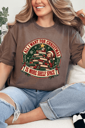 Shelf Space For Christmas Comfort Colors Adult Ring-Spun Cotton Tee - Wholesale Accessory Market