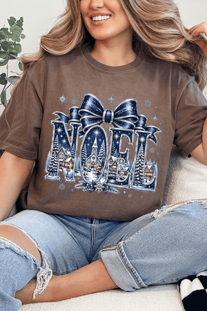 Starlit Noel Village Comfort Colors Adult Ring-Spun Cotton Tee - Wholesale Accessory Market