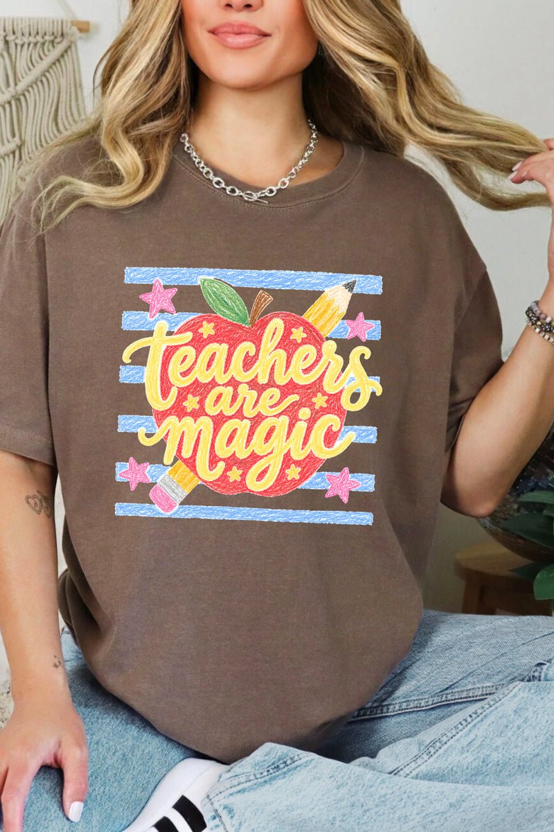 Teachers Are Magic Sketch Comfort Colors Adult Ring-Spun Cotton Tee - Wholesale Accessory Market