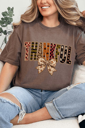 Thankful Fall Spirit Comfort Colors Adult Ring-Spun Cotton Tee - Wholesale Accessory Market