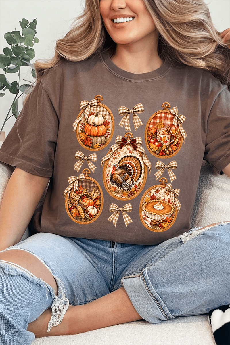 Thanksgiving Portraits Comfort Colors Adult Ring-Spun Cotton Tee - Wholesale Accessory Market