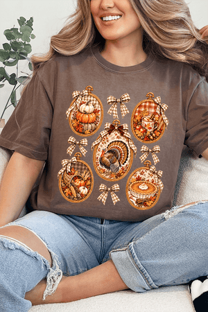 Thanksgiving Portraits Comfort Colors Adult Ring-Spun Cotton Tee - Wholesale Accessory Market