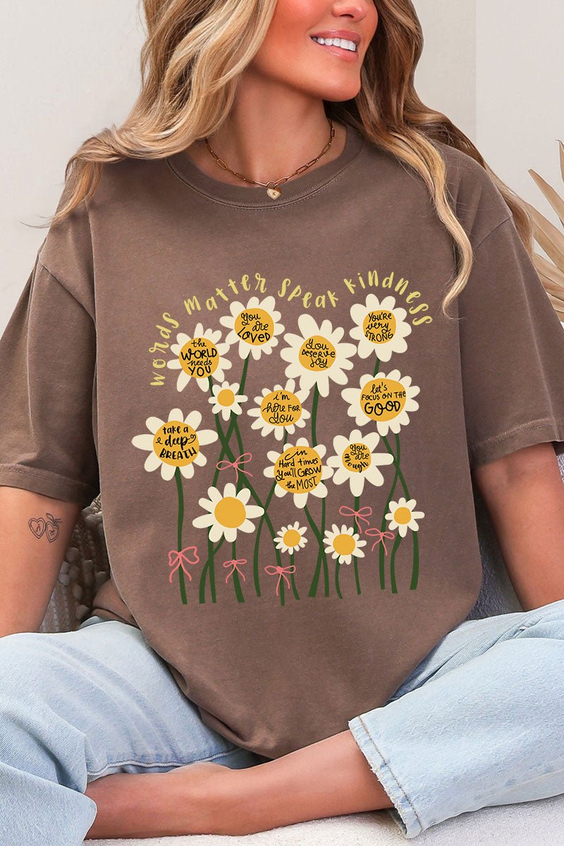 Words Matter Comfort Colors Adult Ring - Spun Cotton Tee - Wholesale Accessory Market