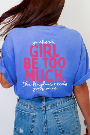 Esther Go Ahead Girl Full Front & Back Design Comfort Colors Adult Ring-Spun Cotton Tee - Wholesale Accessory Market