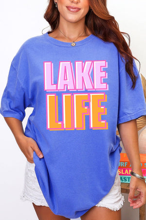 Golden Hour Lake Life Comfort Colors Adult Ring - Spun Cotton Tee - Wholesale Accessory Market
