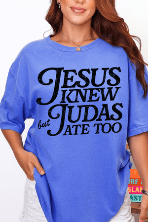 Jesus Knew Comfort Colors Adult Ring - Spun Cotton Tee - Wholesale Accessory Market