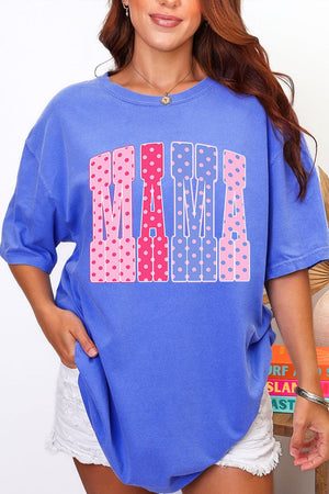 Polka Dot Pop Mama Comfort Colors Adult Ring - Spun Cotton Tee - Wholesale Accessory Market