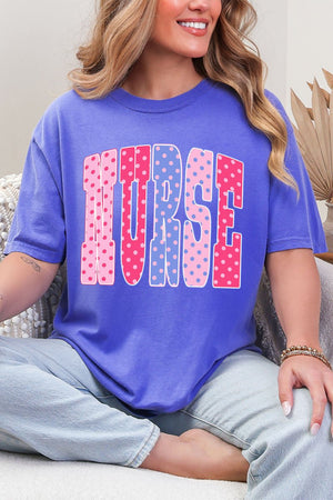 Polka Dot Pop Nurse Comfort Colors Adult Ring-Spun Cotton Tee - Wholesale Accessory Market