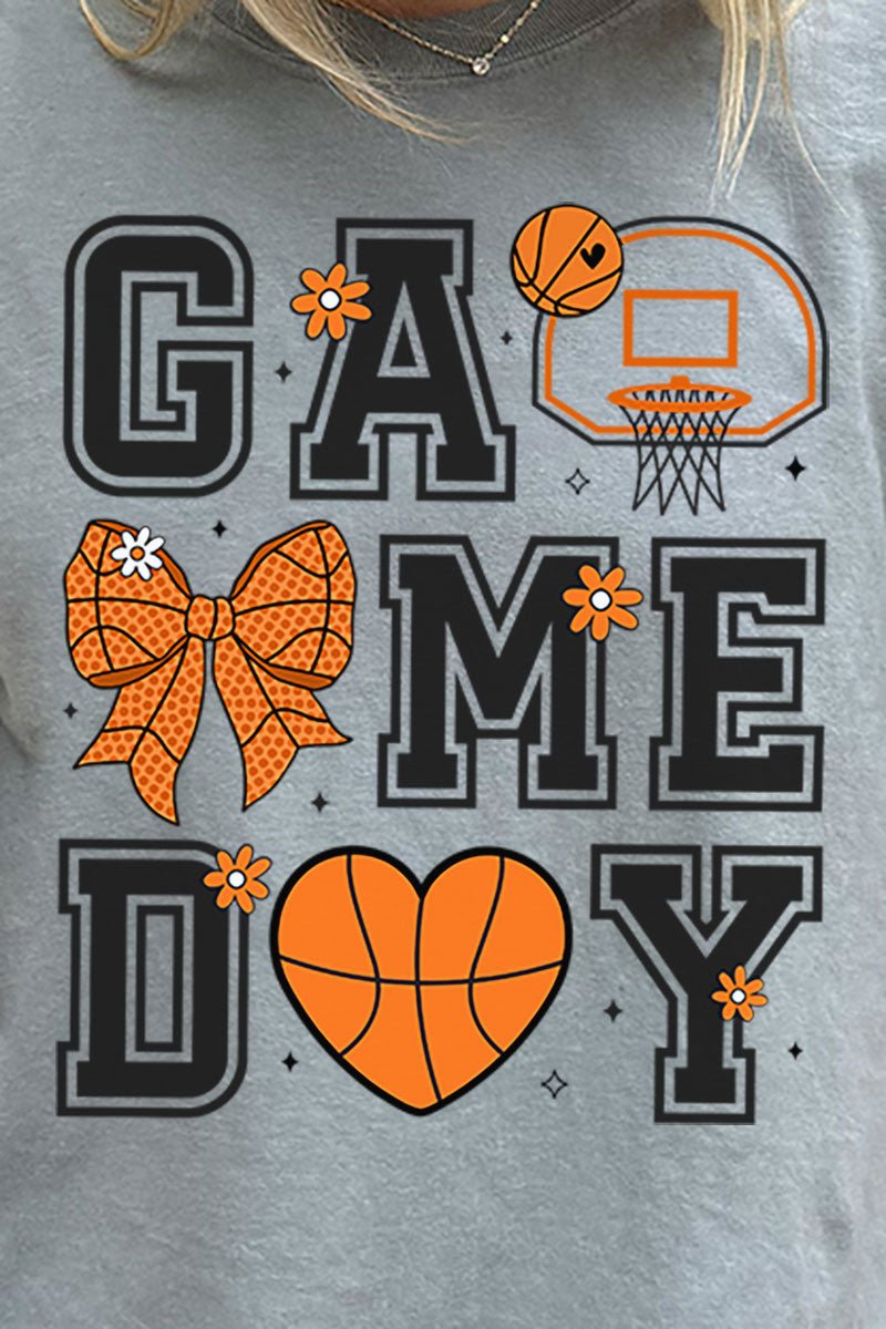 Basketball Game Day Comfort Colors Adult Ring - Spun Cotton Tee - Wholesale Accessory Market