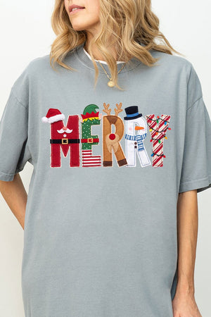 Christmas Characters Merry Comfort Colors Adult Ring-Spun Cotton Tee - Wholesale Accessory Market