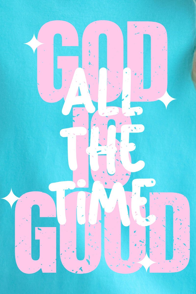 God Is Good All The Time Comfort Colors Adult Ring - Spun Cotton Tee - Wholesale Accessory Market