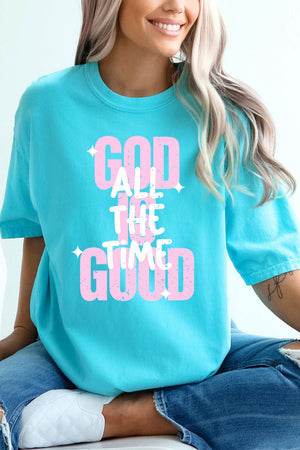God Is Good All The Time Comfort Colors Adult Ring - Spun Cotton Tee - Wholesale Accessory Market