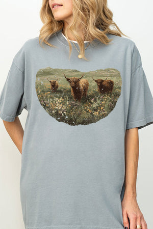 Highland Herd Comfort Colors Adult Ring - Spun Cotton Tee - Wholesale Accessory Market