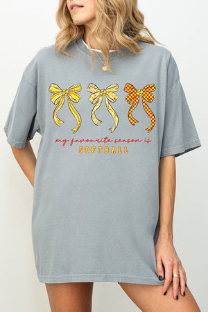 My Favorite Season Is Softball Comfort Colors Adult Ring - Spun Cotton Tee - Wholesale Accessory Market