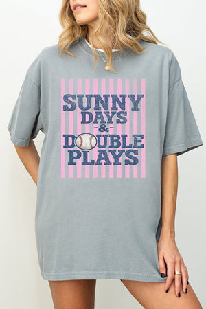 Sunny Days & Double Plays Comfort Colors Adult Ring - Spun Cotton Tee - Wholesale Accessory Market
