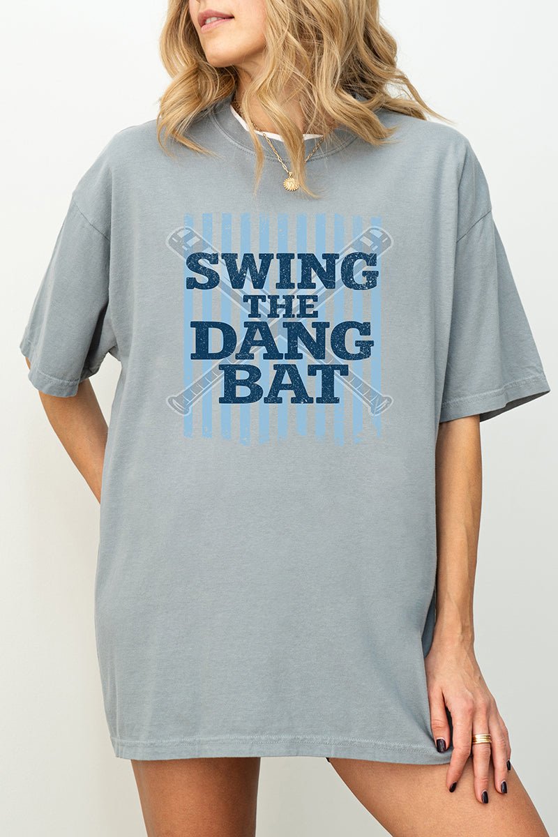 Swing The Dang Bat Comfort Colors Adult Ring - Spun Cotton Tee - Wholesale Accessory Market