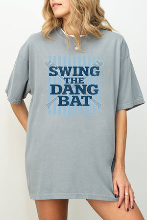 Swing The Dang Bat Comfort Colors Adult Ring - Spun Cotton Tee - Wholesale Accessory Market