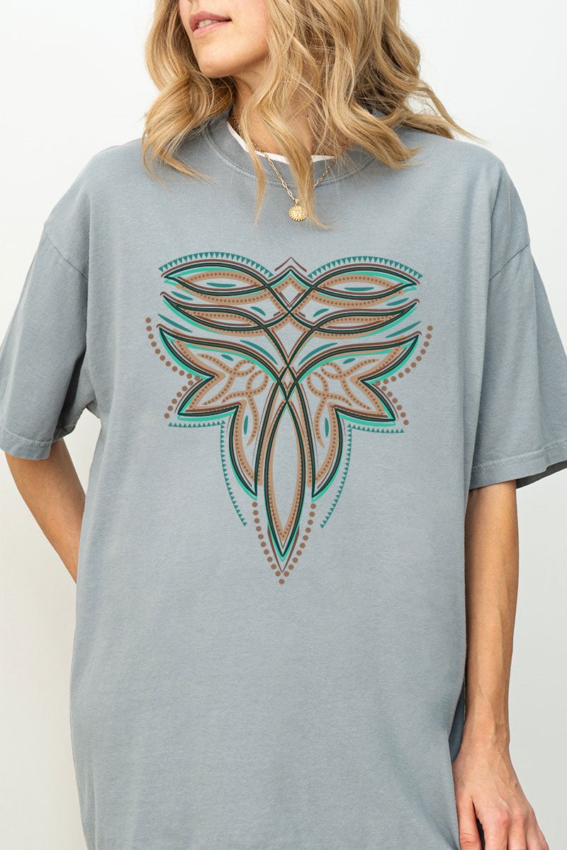 Tan Boot Stitch Comfort Colors Adult Ring - Spun Cotton Tee - Wholesale Accessory Market