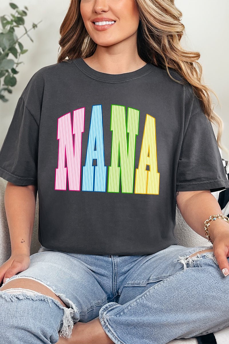 Color Me Loved Nana Comfort Colors Adult Ring-Spun Cotton Tee - Wholesale Accessory Market