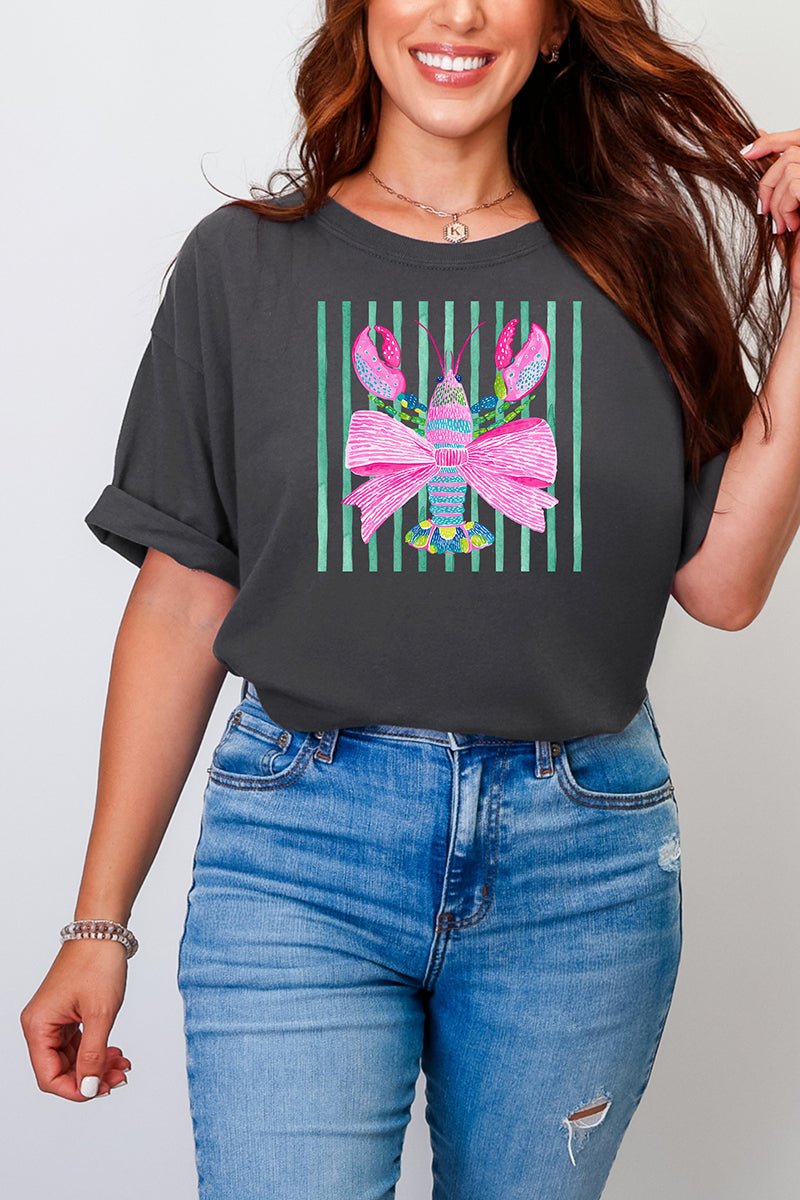 Pink Lobster Club Comfort Colors Adult Ring - Spun Cotton Tee - Wholesale Accessory Market
