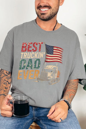 Best Truckin' Dad Ever Comfort Colors Adult Ring - Spun Cotton Tee - Wholesale Accessory Market