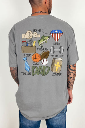 Dad Things Front & Back Comfort Colors Adult Ring - Spun Cotton Tee - Wholesale Accessory Market