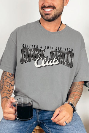 Glitter & Grit Girl Dad Comfort Colors Adult Ring - Spun Cotton Tee - Wholesale Accessory Market