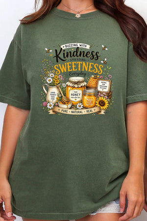 Buzzing With Kindness Comfort Colors Adult Ring-Spun Cotton Tee - Wholesale Accessory Market