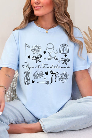 April Traditions Comfort Colors Adult Ring - Spun Cotton Tee - Wholesale Accessory Market