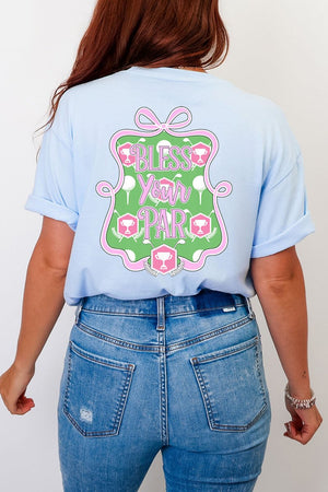Bless Your Par Front & Back Comfort Colors Adult Ring - Spun Cotton Tee - Wholesale Accessory Market