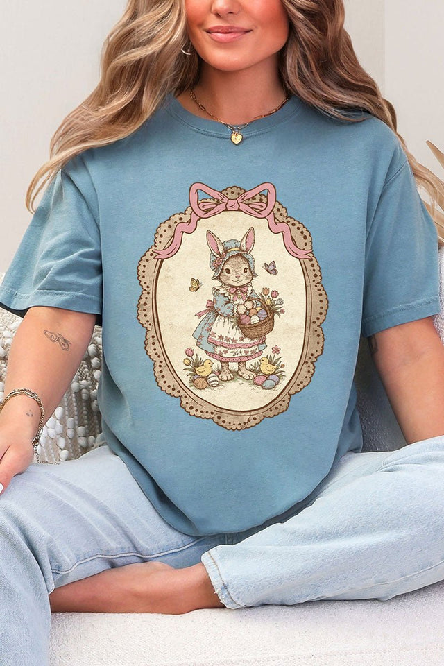 Easter Belle Spring Bunny Comfort Colors Adult Ring - Spun Cotton Tee - Wholesale Accessory Market