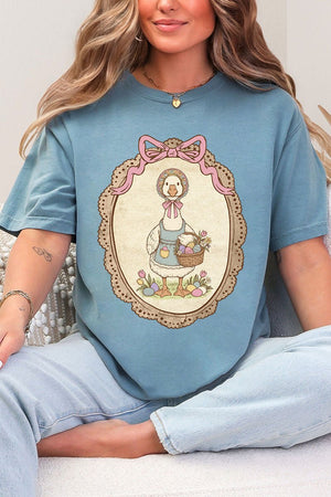 Easter Belle Spring Goose Comfort Colors Adult Ring - Spun Cotton Tee - Wholesale Accessory Market